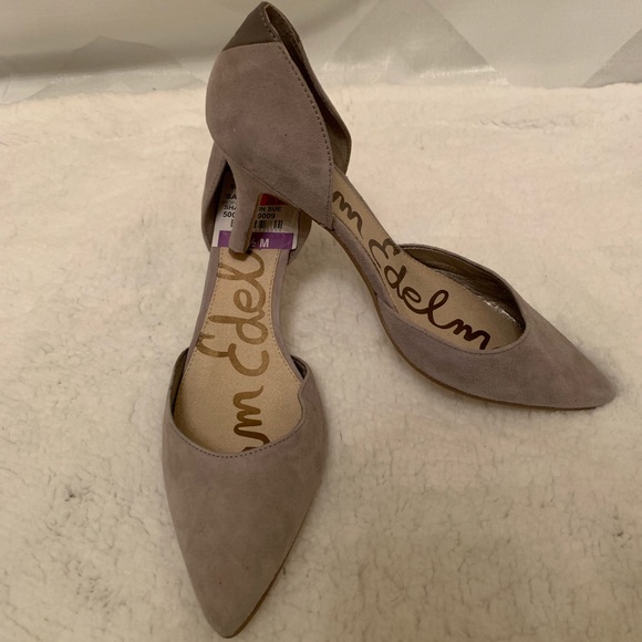 Sam Edelman Shoes - Grey Suede Pointy Shoes